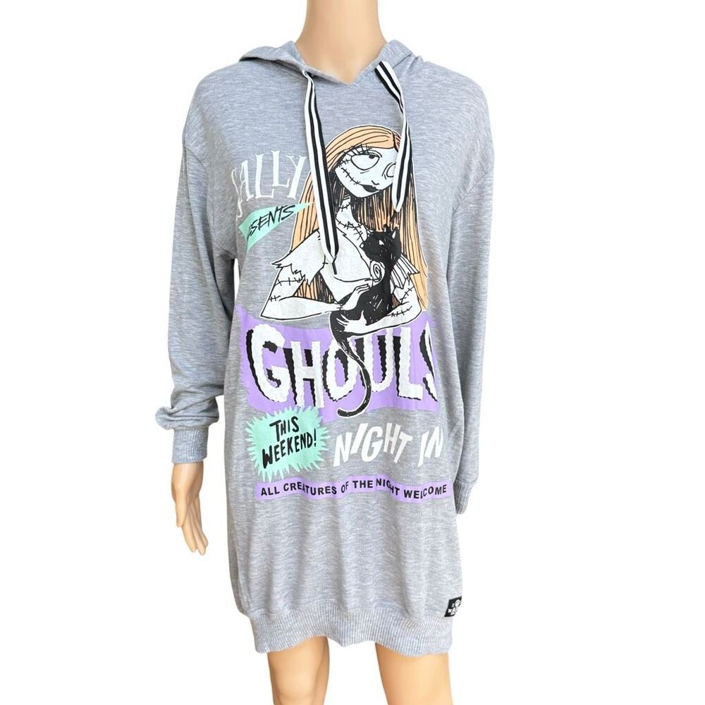 Disney Nightmare Before Christmas Women's Hooded Sleepshirt size XS - Picture 2 of 7
